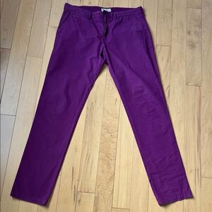Burberry Men's Vibrant Purple Chinos